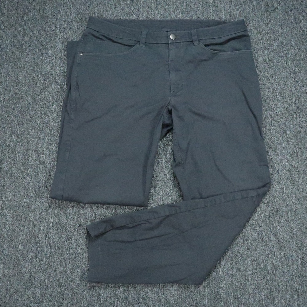 lululemon Pants Mens 33x30 Gray ABC Slim Swift Cotton 5 Pocket Trouser *